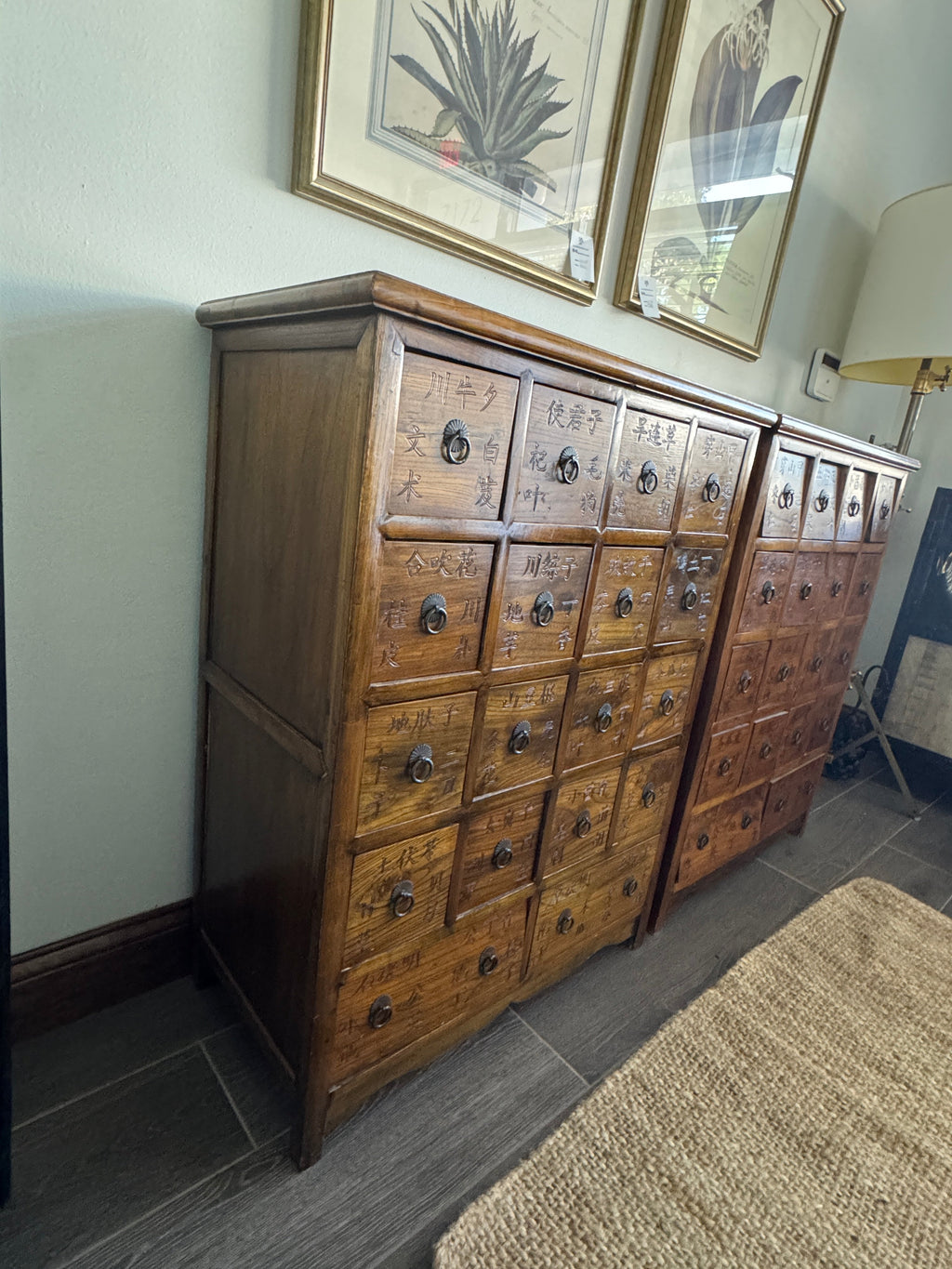 Antique 19th Century Chinese Herbal Apothecary/Medicine Cabinet