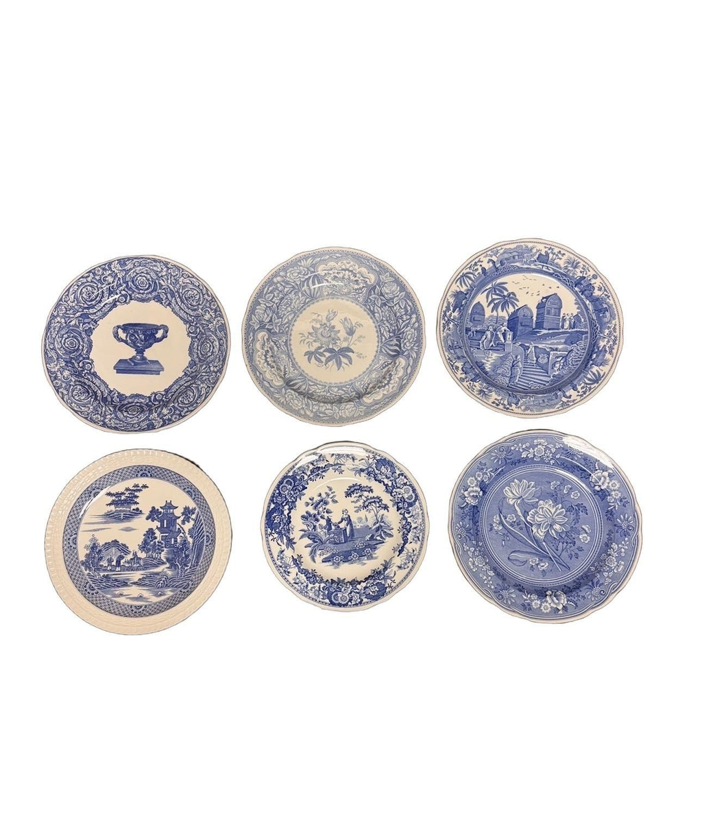 Spode Blue and White Collection Decorative Plates - Set of 6, c. 1990s