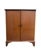 Vintage Mid-Century Modern Flip-Top Cocktail Bar Cabinet, c. 1960s