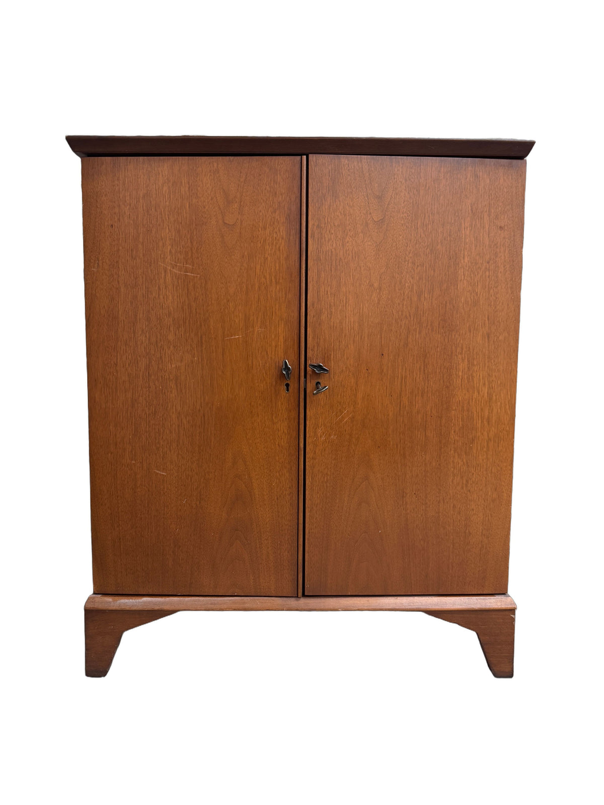 Vintage Mid-Century Modern Flip-Top Cocktail Bar Cabinet, c. 1960s
