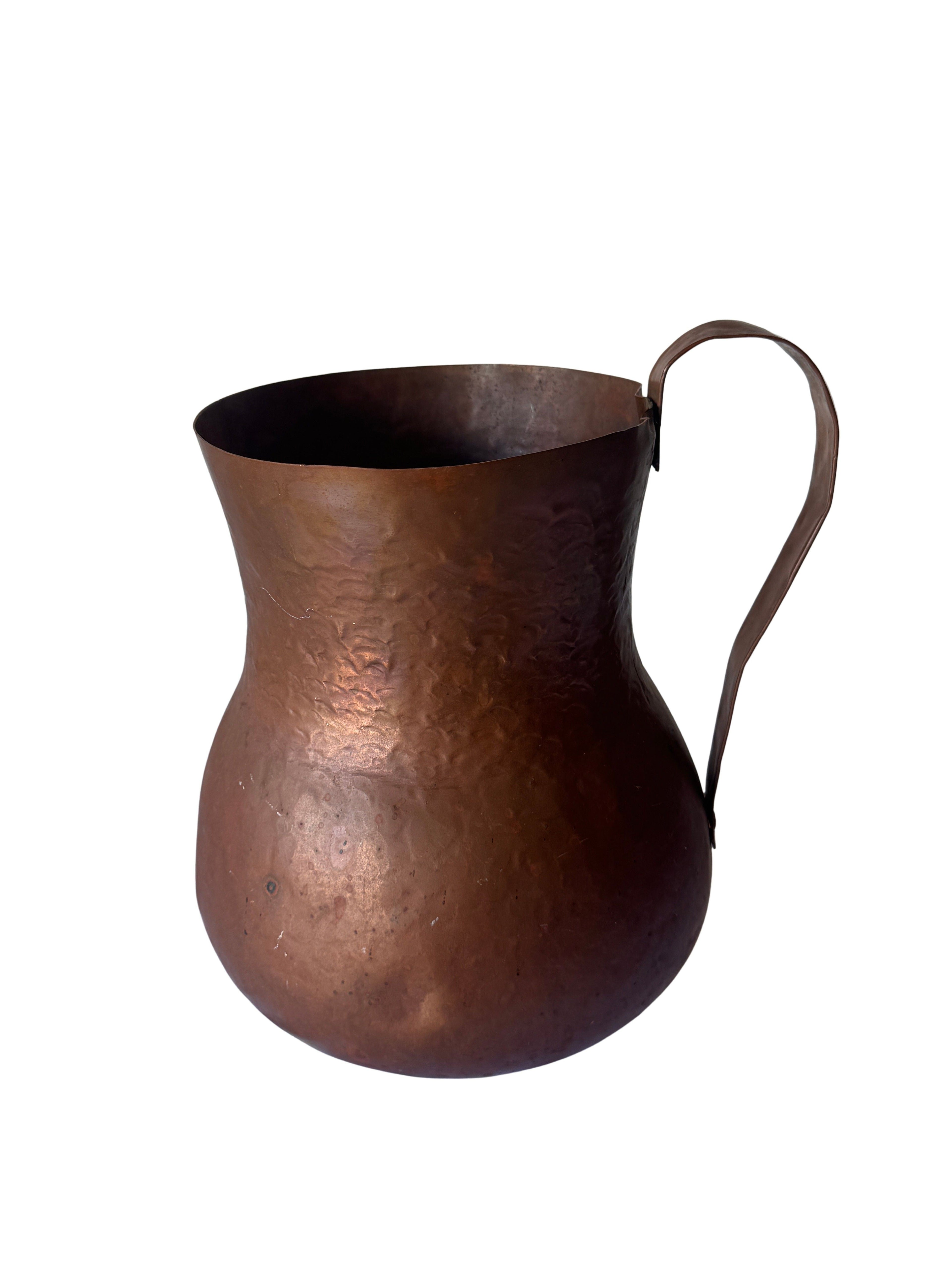 Vintage Rustic Decorative Copper Cookware and Serving Vessels