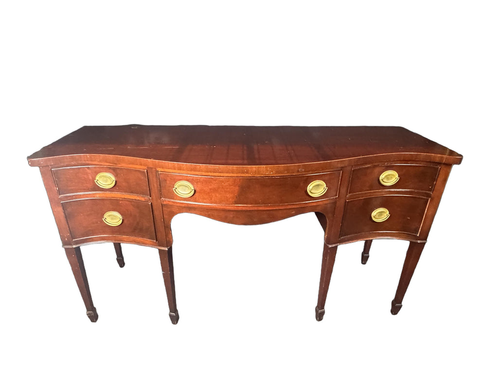 Vintage Federal Hepplewhite Style Credenza Sideboard Buffet, c. 1900s