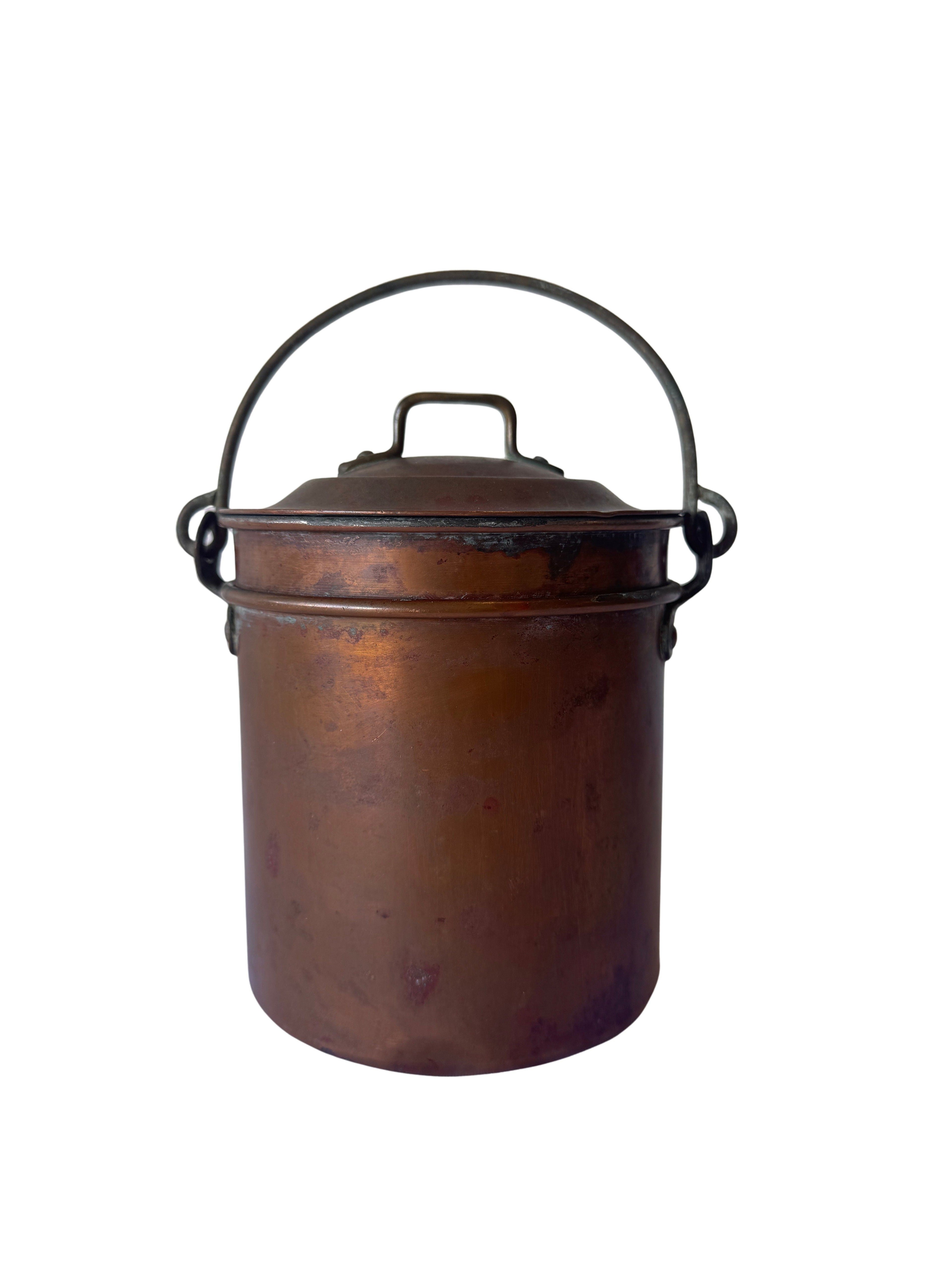 Vintage Rustic Decorative Copper Cookware and Serving Vessels