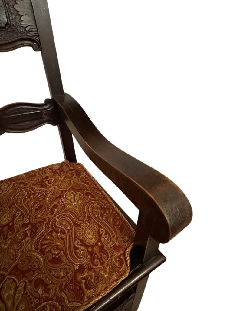 Vintage Italian Throne Chair