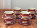 Vintage Carlsbad Fine China, Gloria, Tea Set with Service for 12, Czechoslovakia, c. 1930s