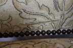 Antique French Louis XIV Style Nail Head Upholstered Arm Chairs - Set of 2