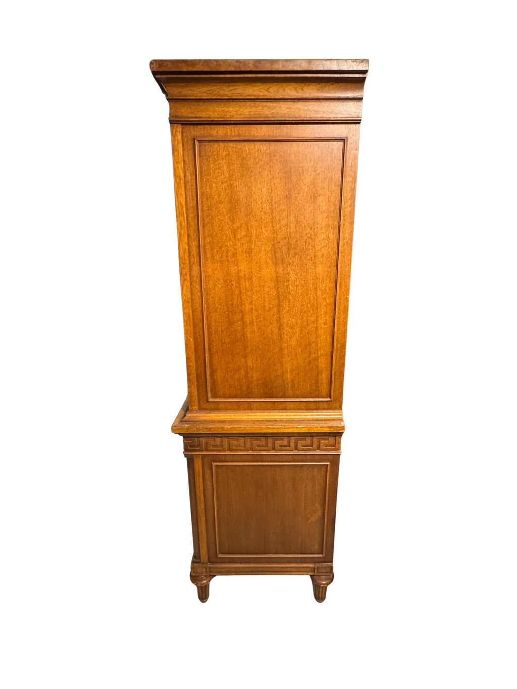 Vintage Thomasville Greek Key Armoire in the Hollywood Regency Style, c. 1970s