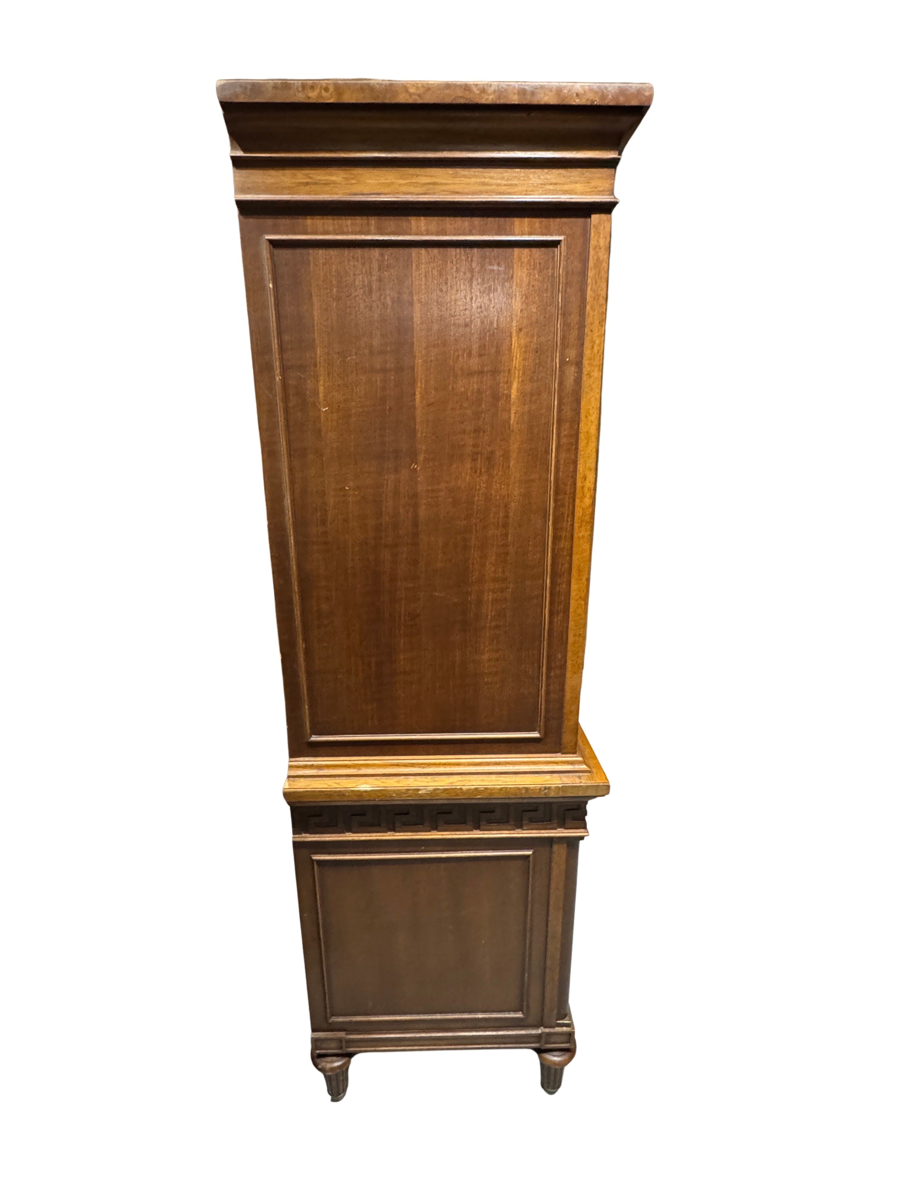 Vintage Thomasville Greek Key Armoire in the Hollywood Regency Style, c. 1970s