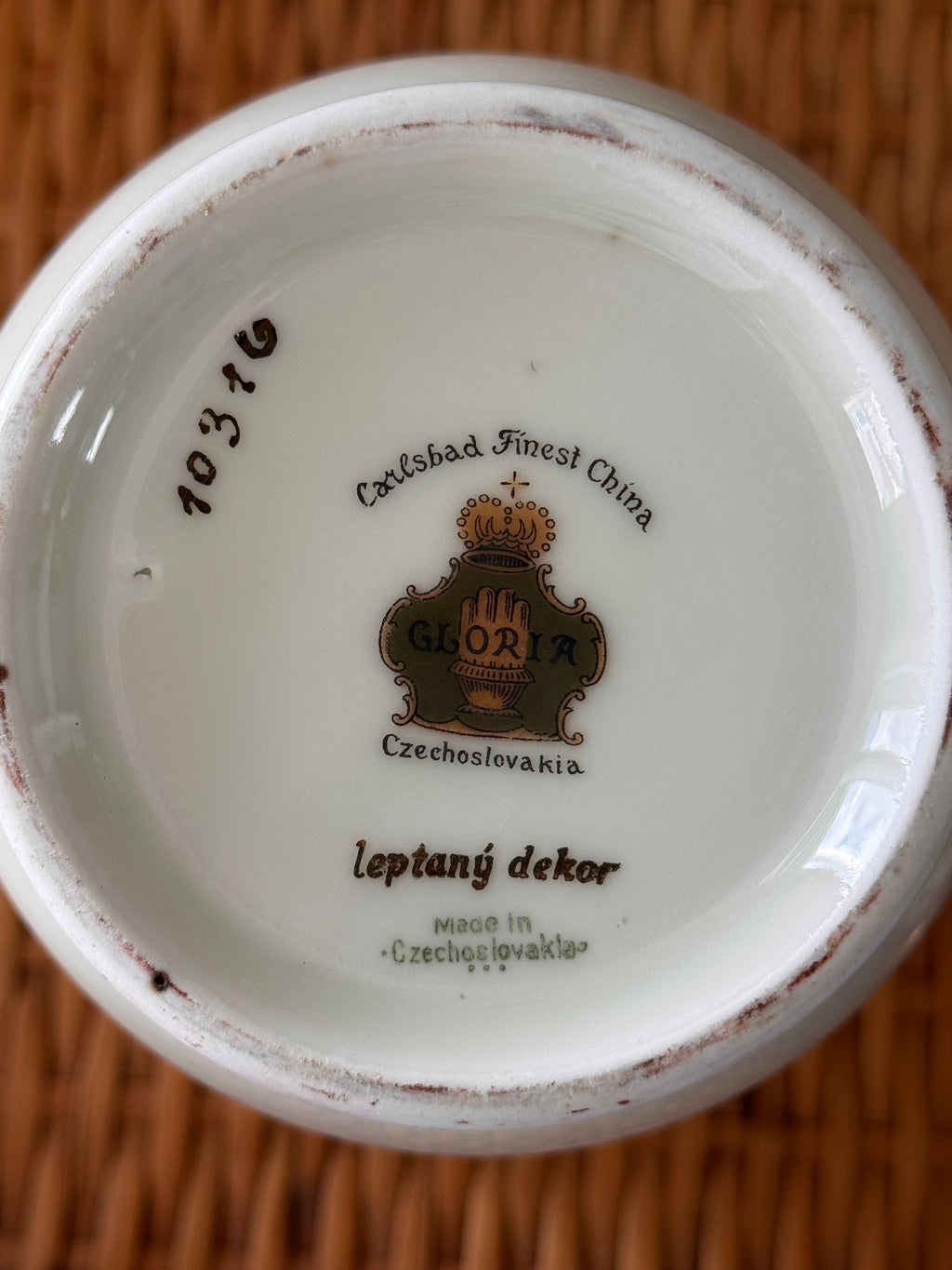 Vintage Carlsbad Fine China, Gloria, Tea Set with Service for 12, Czechoslovakia, c. 1930s