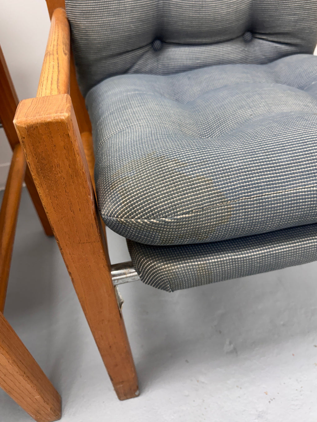 Vintage Danish Modern High-Back Lounge Chairs, Pair, c. 1970s