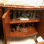 Traditional Italian Rosso Laguna Marble Top Buffet/Sideboard/Credenza, c. 1990s