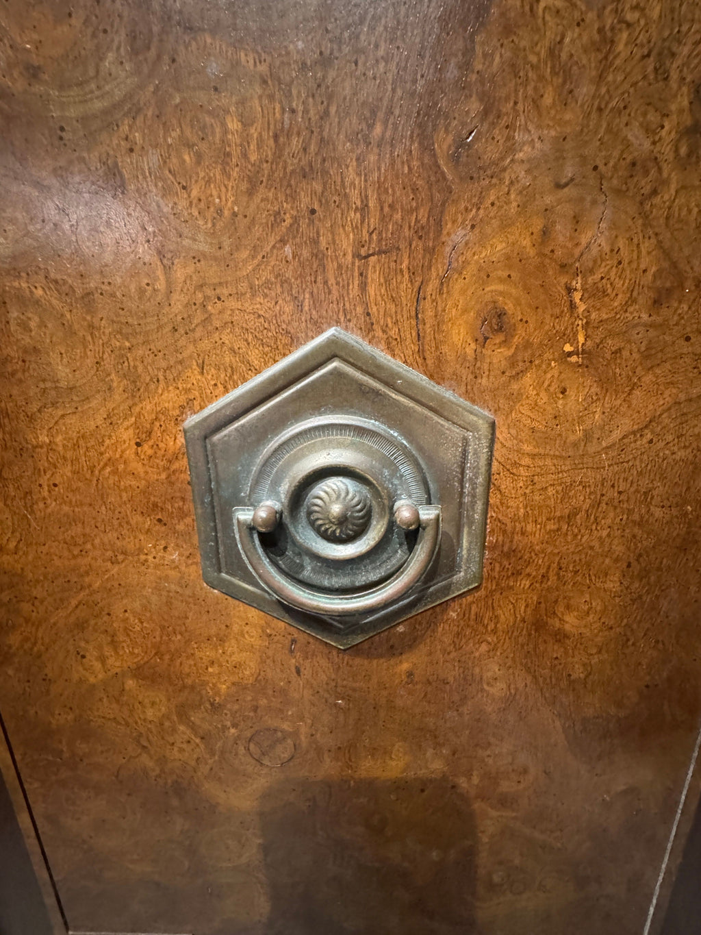 Vintage Thomasville Greek Key Armoire in the Hollywood Regency Style, c. 1970s