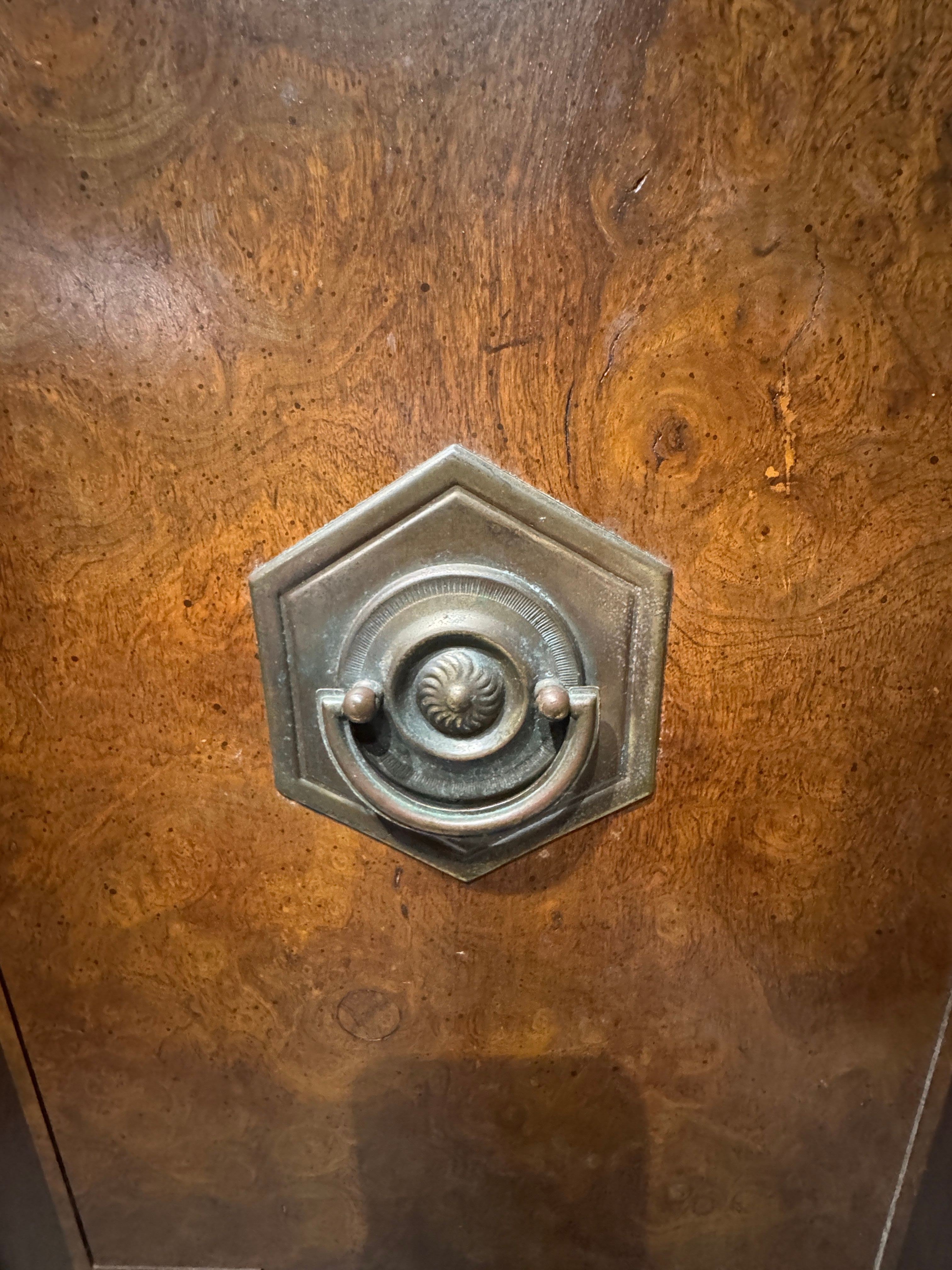 Vintage Thomasville Greek Key Armoire in the Hollywood Regency Style, c. 1970s