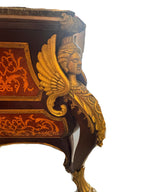 Vintage French Louis XIV Style Walnut Bombe Commode, Mid-20th Century – Marble Top & Ormolu