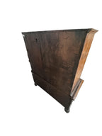 Antique William and Mary Burl Walnut Chest on Stand with Original Bronze Hardware and Cannonball Feet, Late 17th Century