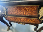 Vintage French Louis XIV Style Walnut Bombe Commode, Mid-20th Century – Marble Top & Ormolu