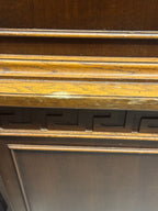 Vintage Thomasville Greek Key Armoire in the Hollywood Regency Style, c. 1970s