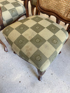 Vintage Louis XV Style Cane Back Dining Chairs - Set of 10