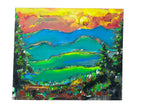 "North Carolina" by David "Dalo" Banegas, Signed - Authentic Original Acrylic on Canvas