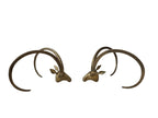 Vintage Brass Ibex or Rams Head Coffee Table Bases, c. 1960s