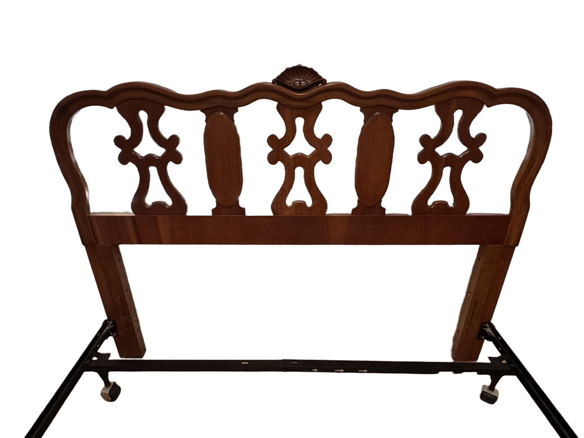 Broyhill French Provincial Queen Headboard Bed Frame, c. 1960s–1970s