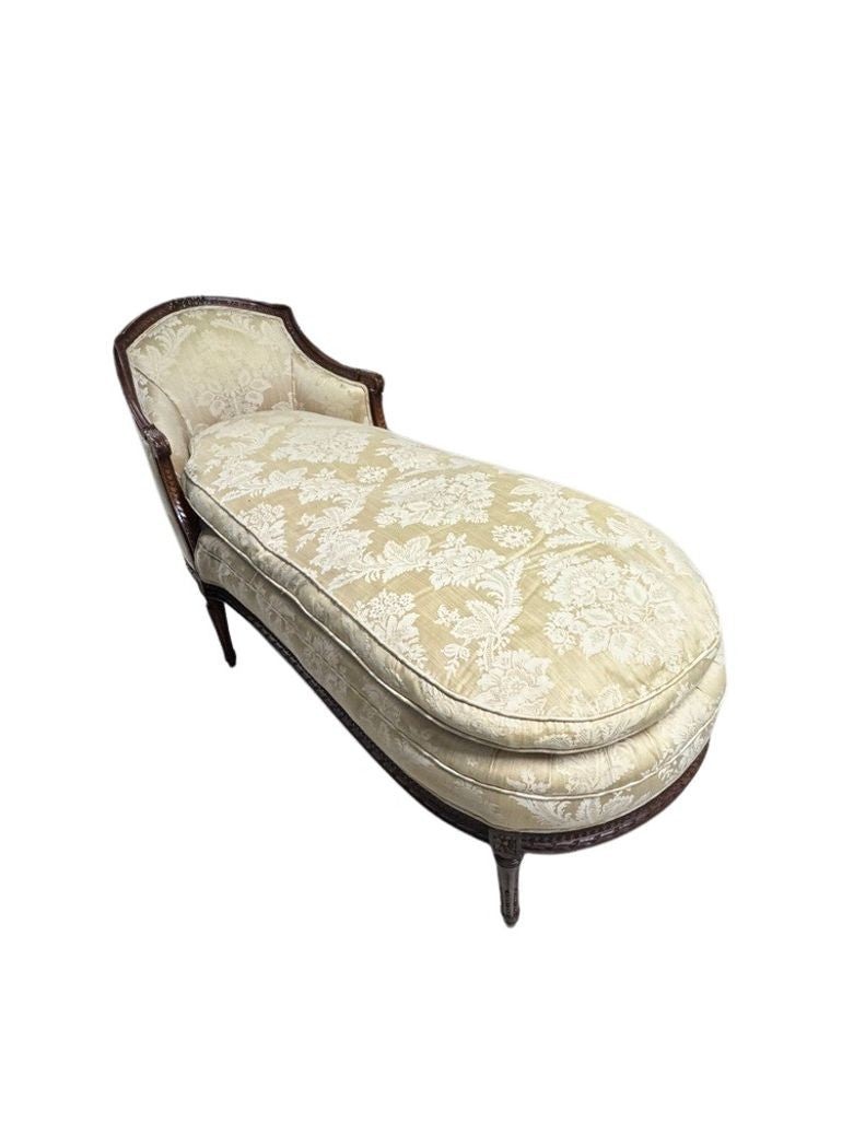 Antique 19th Century French Louis XV Style Settee Chaise Longue or Lounge