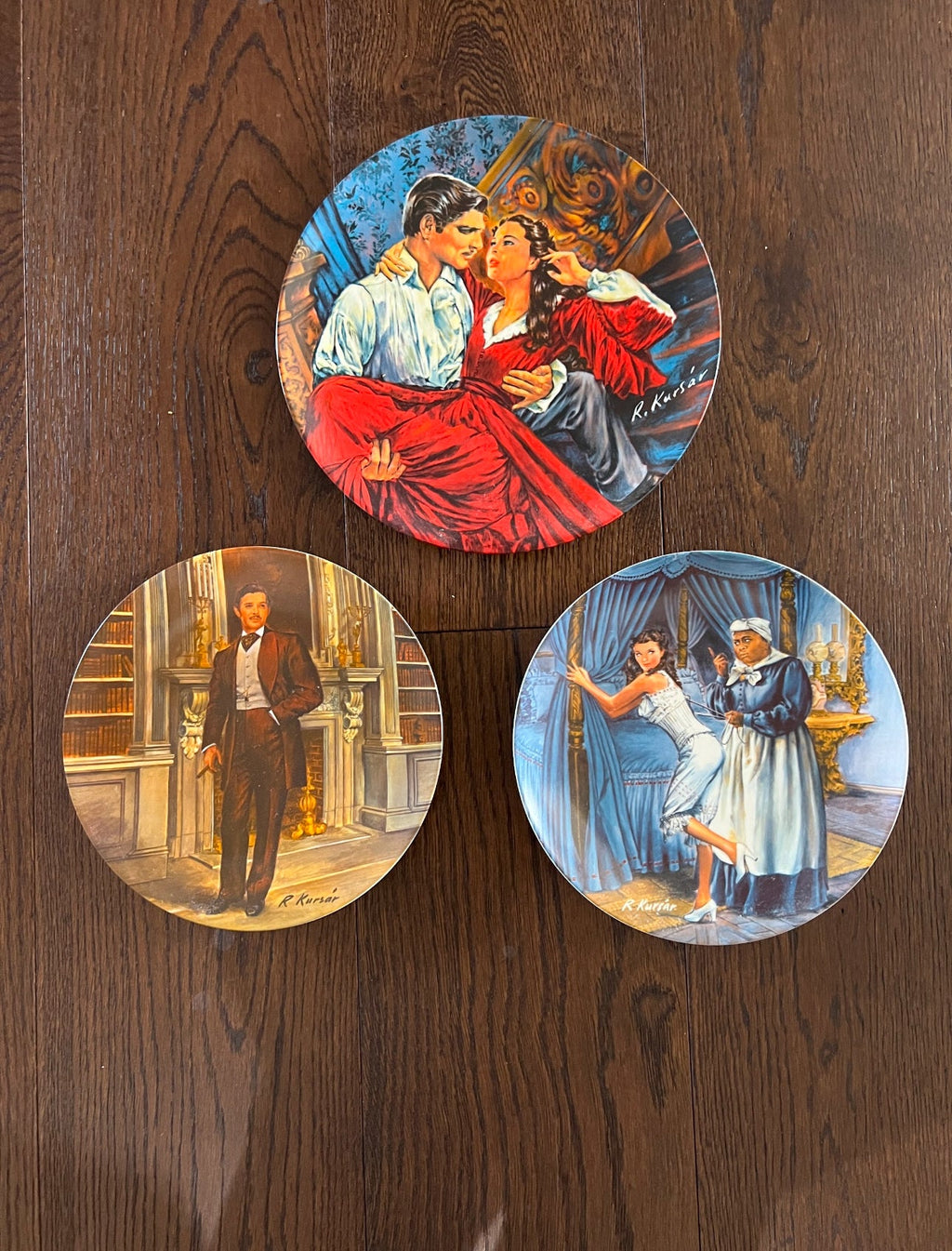 Vintage Gone with the Wind Commemorative Plates - Limited Edition by Edwin M. Knowles Fine China with Certificate of Authenticity (COA) - Sold Individually