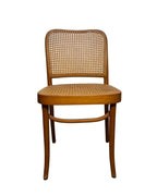 Vintage Thonet No. 811 Style Prague Bentwood & Cane Dining Chairs, Set of 4, c. 1960s–1980s