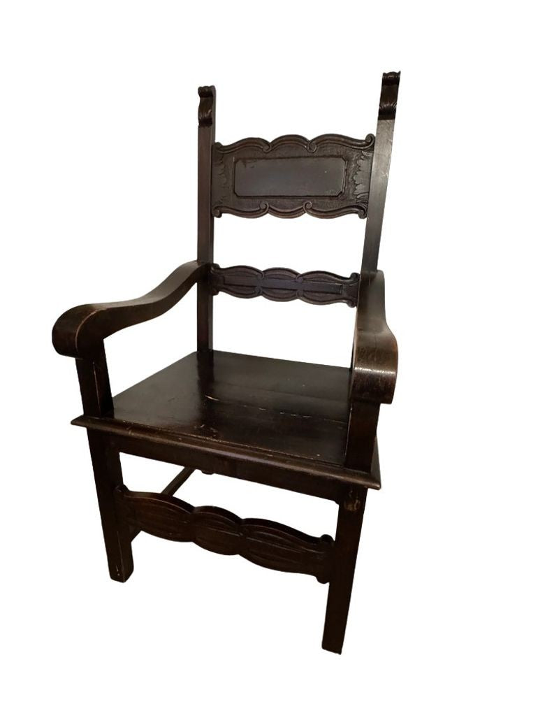 Vintage Italian Throne Chair
