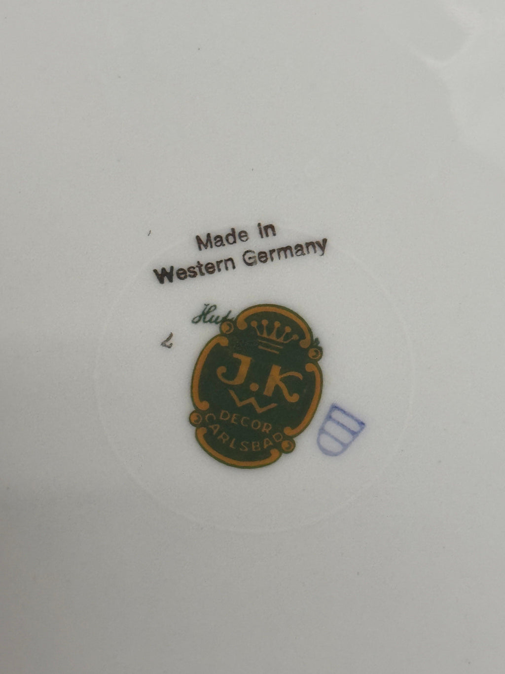 Vintage JKW Bavaria “Love Story” Decorative Plate, West Germany, c. 1950-1980