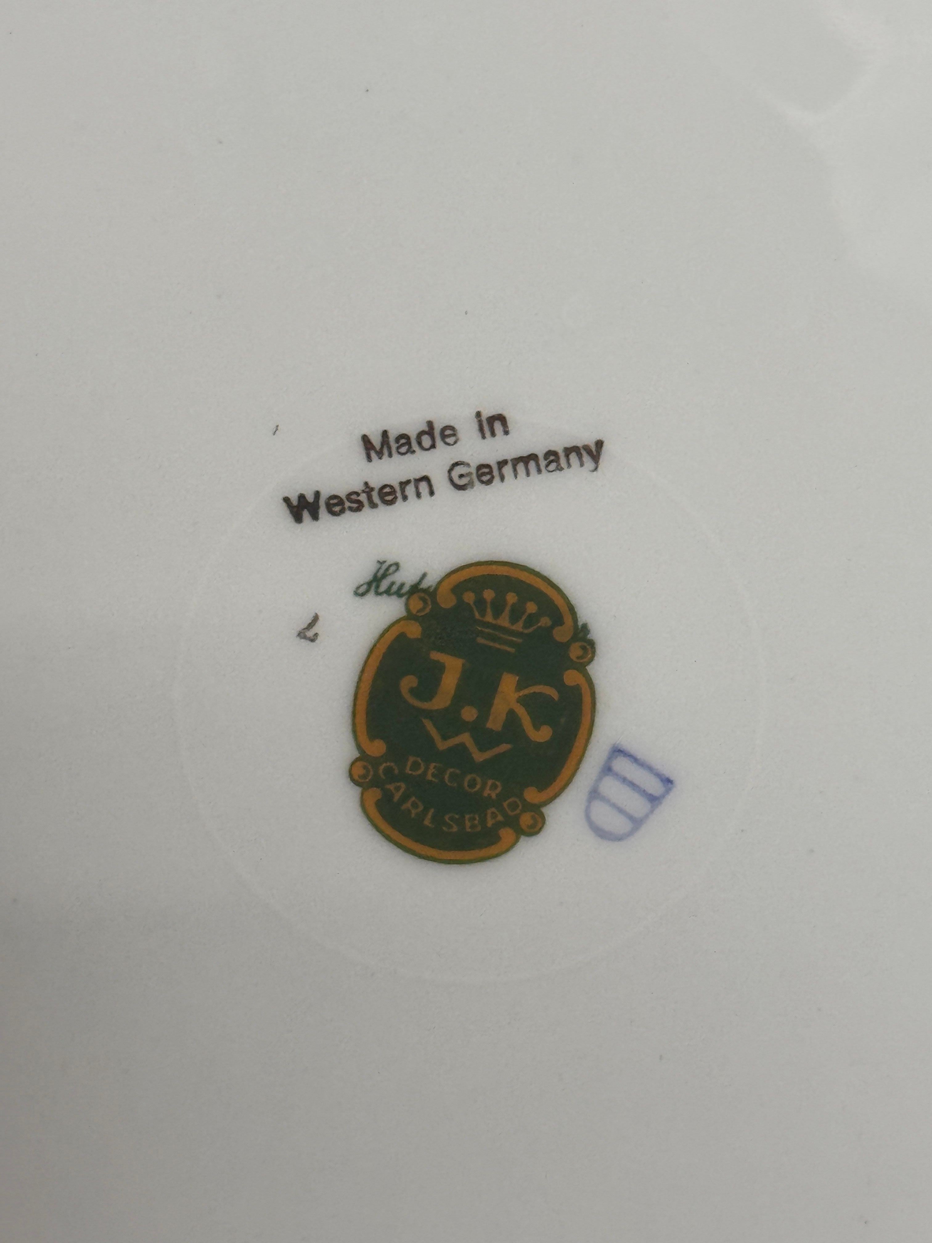 Vintage JKW Bavaria “Love Story” Decorative Plate, West Germany, c. 1950-1980