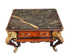 Vintage French Louis XIV Style Walnut Bombe Commode, Mid-20th Century – Marble Top & Ormolu