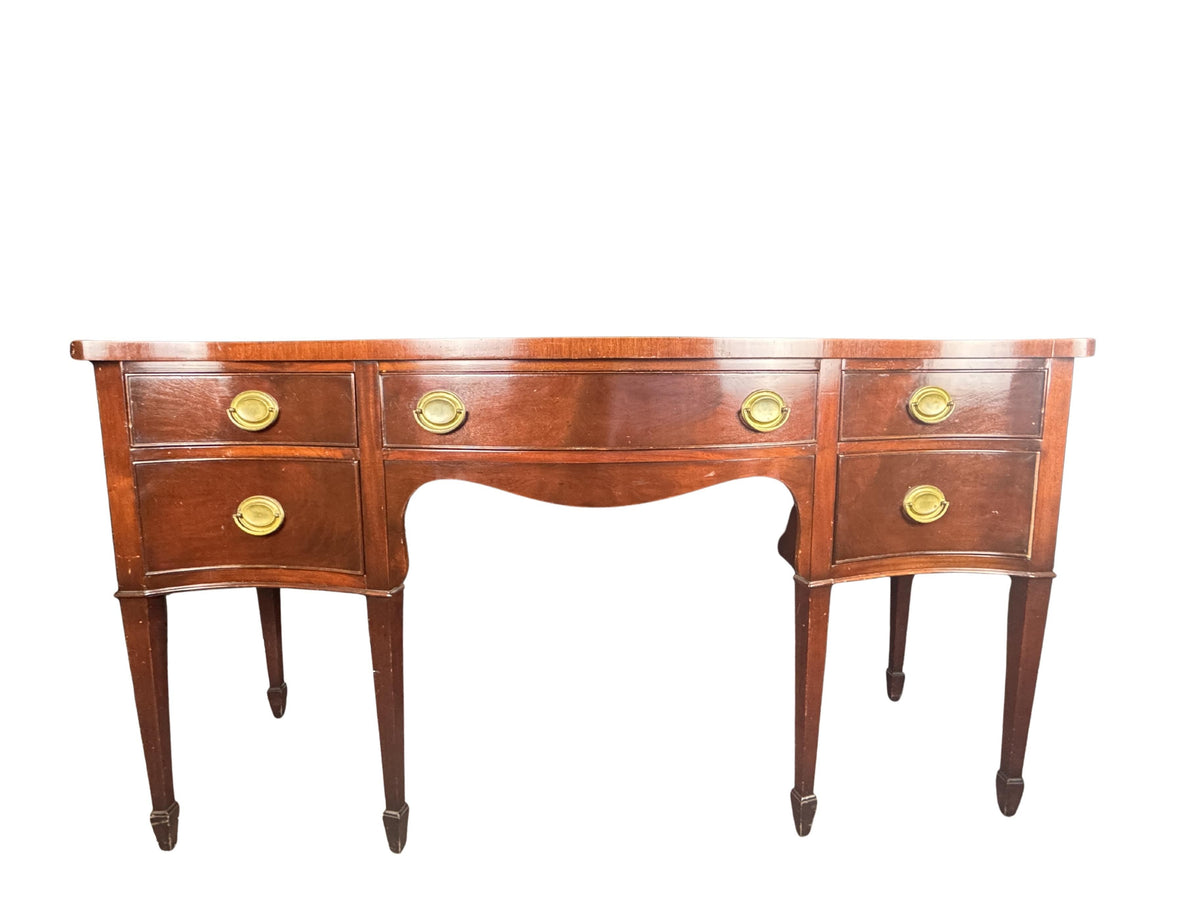 Vintage Federal Hepplewhite Style Credenza Sideboard Buffet, c. 1900s