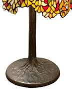 Vintage Tiffany Style Stained Glass Desk or Table Lamp