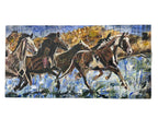 A River Run by Kent Paulette Authentic Original Acrylic on Canvas - Equestrian Horse Paintings - Big Sky Chic, Modern Cowboy, Western or Yellowstone Aesthetic