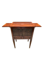 Antique French Louis XVI Style Marquetry Faux-Book Facade Cabinet with Pull-Out Sides, Late 19th Century