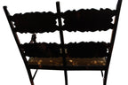 Antique Italian Carved Walnut Upholstered Bench, c. late 1800s