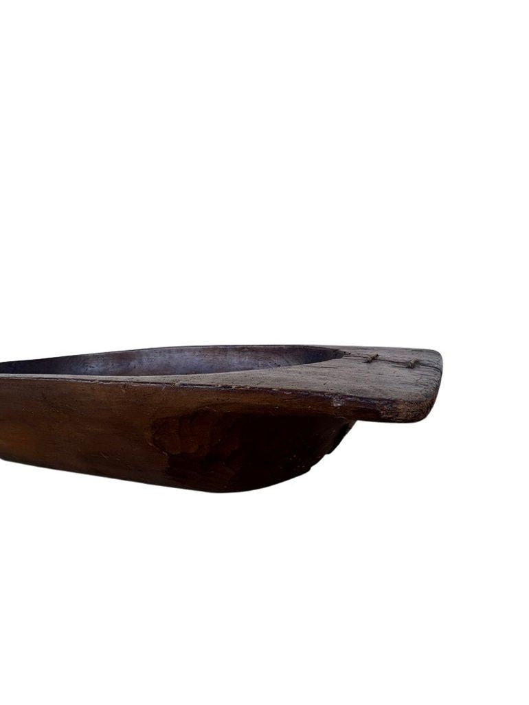 Antique Large Wooden Dough Bowl or Trencher Bowl, c. early 20th century