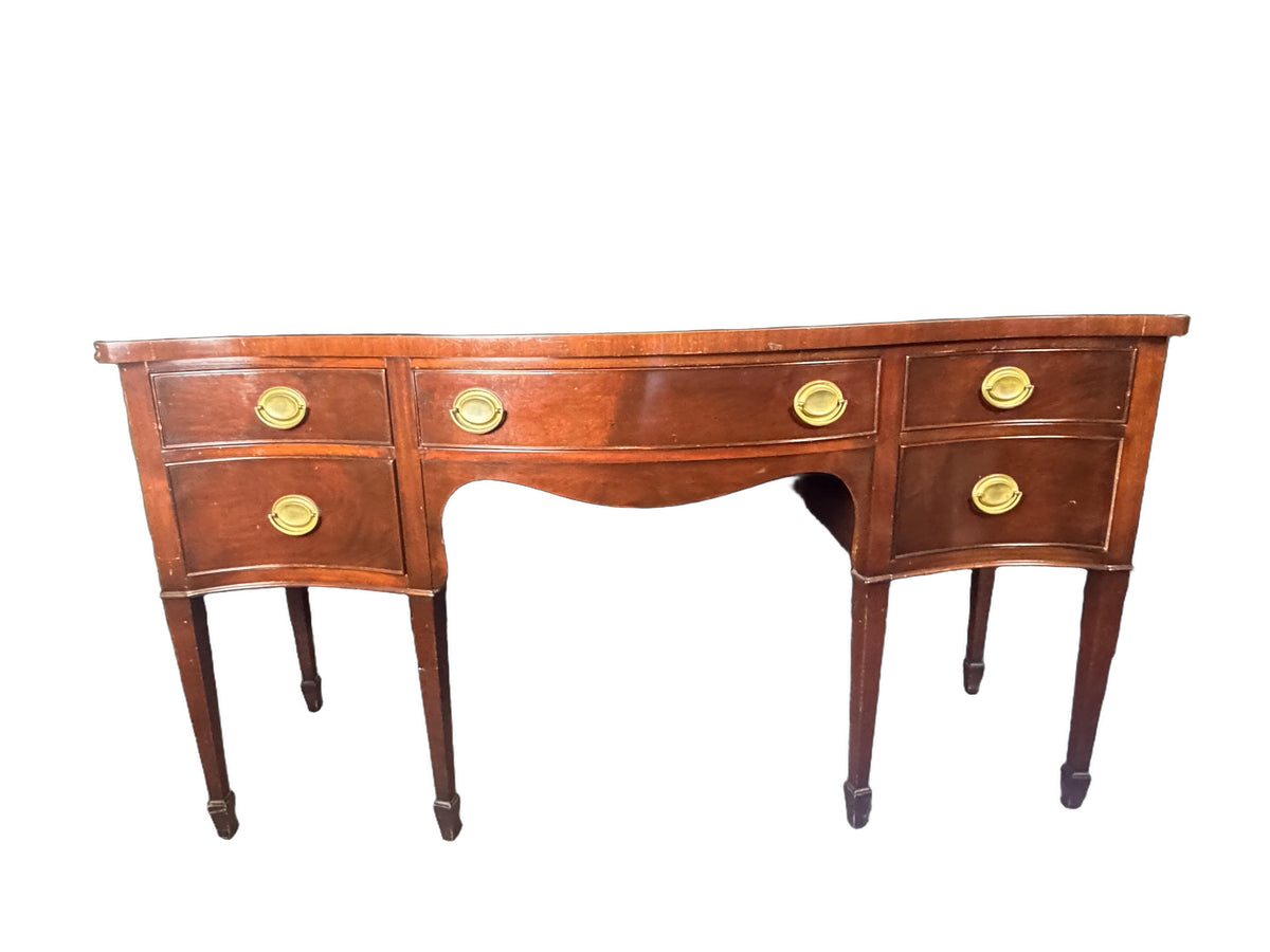 Vintage Federal Hepplewhite Style Credenza Sideboard Buffet, c. 1900s