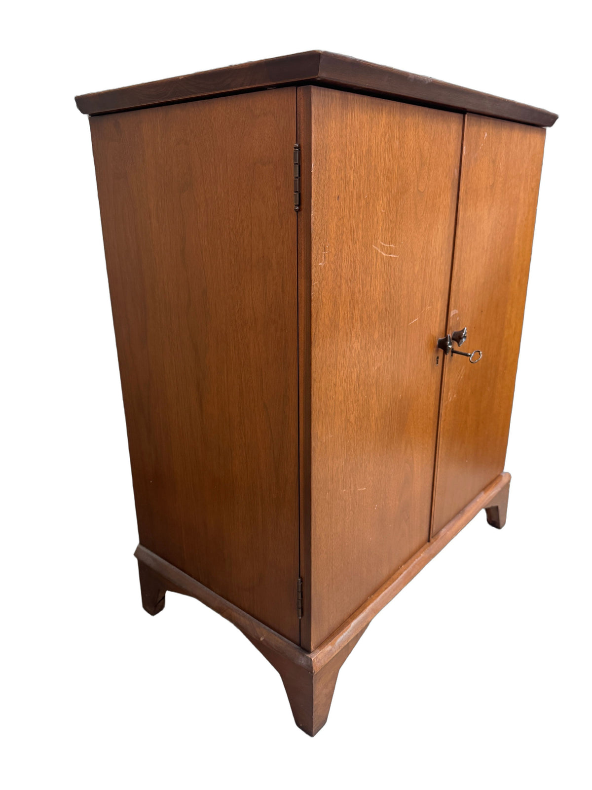 Vintage Mid-Century Modern Flip-Top Cocktail Bar Cabinet, c. 1960s