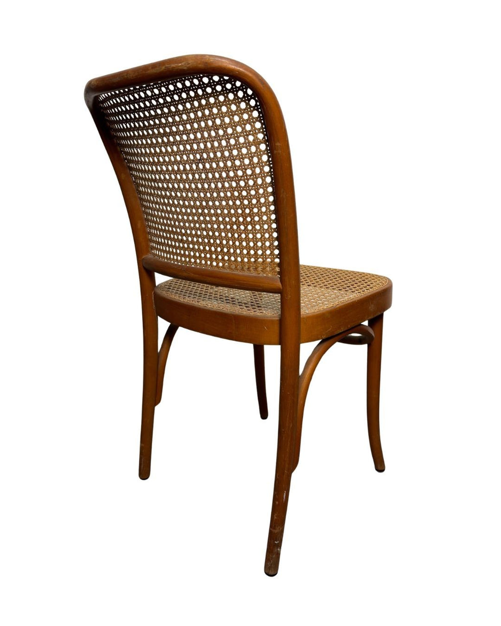 Vintage Thonet No. 811 Style Prague Bentwood & Cane Dining Chairs, Set of 4, c. 1960s–1980s