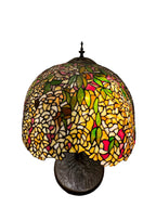 Vintage Tiffany Style Stained Glass Desk or Table Lamp