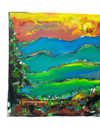 "North Carolina" by David "Dalo" Banegas, Signed - Authentic Original Acrylic on Canvas