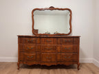 Broyhill French Provincial Dresser with Mirror, c. 1960s