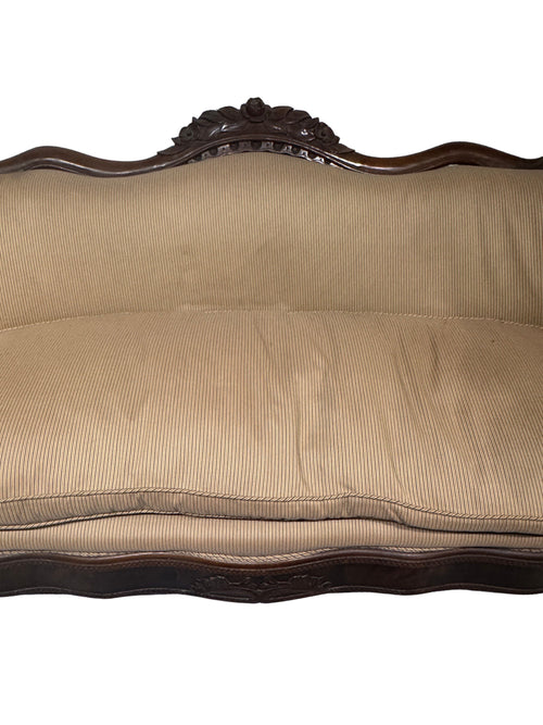 19th Century Louis Phillippe style Carved Mahogany Sofa