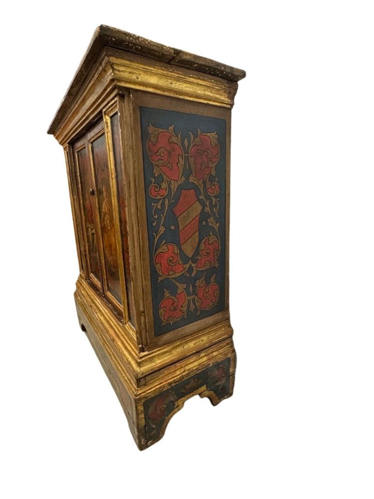 Florentine Hand Painted Cabinet with Classical Figural Depictions, c. mid 1800s