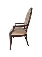 Thomasville Lumine Collection Dining Table with Double Pedestal, 8 Upholstered Chairs and Three Leaf Extension