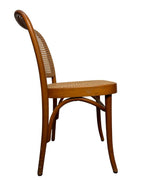 Vintage Thonet No. 811 Style Prague Bentwood & Cane Dining Chairs, Set of 4, c. 1960s–1980s