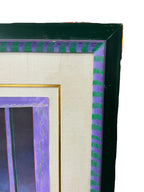 The Kiss by Patricia Bomberg - Original Watercolor on Paper 68x56 framed, 49.5x38 actual, Signed