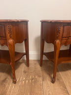 Broyhill French Provincial Nightstands, Pair, c. 1960s-1970s